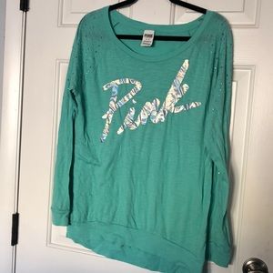 Pink long sleeve with bling